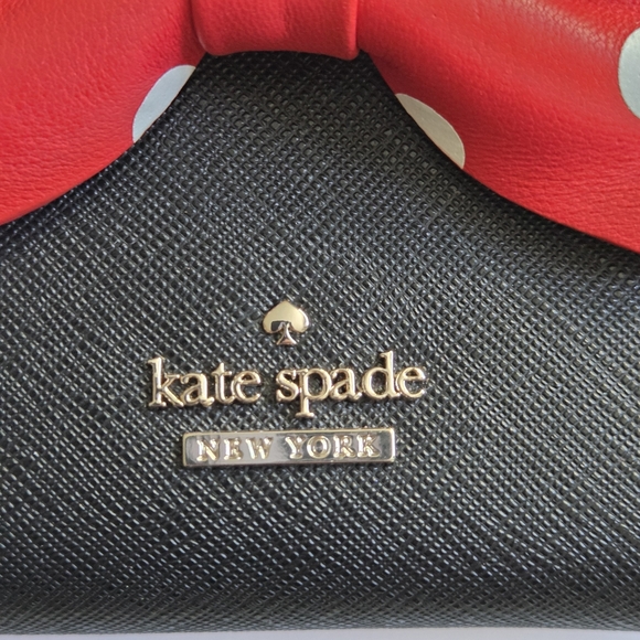 Kate Spade Disney Minnie Mouse Leather Compact Wallet - Picture 5 of 10